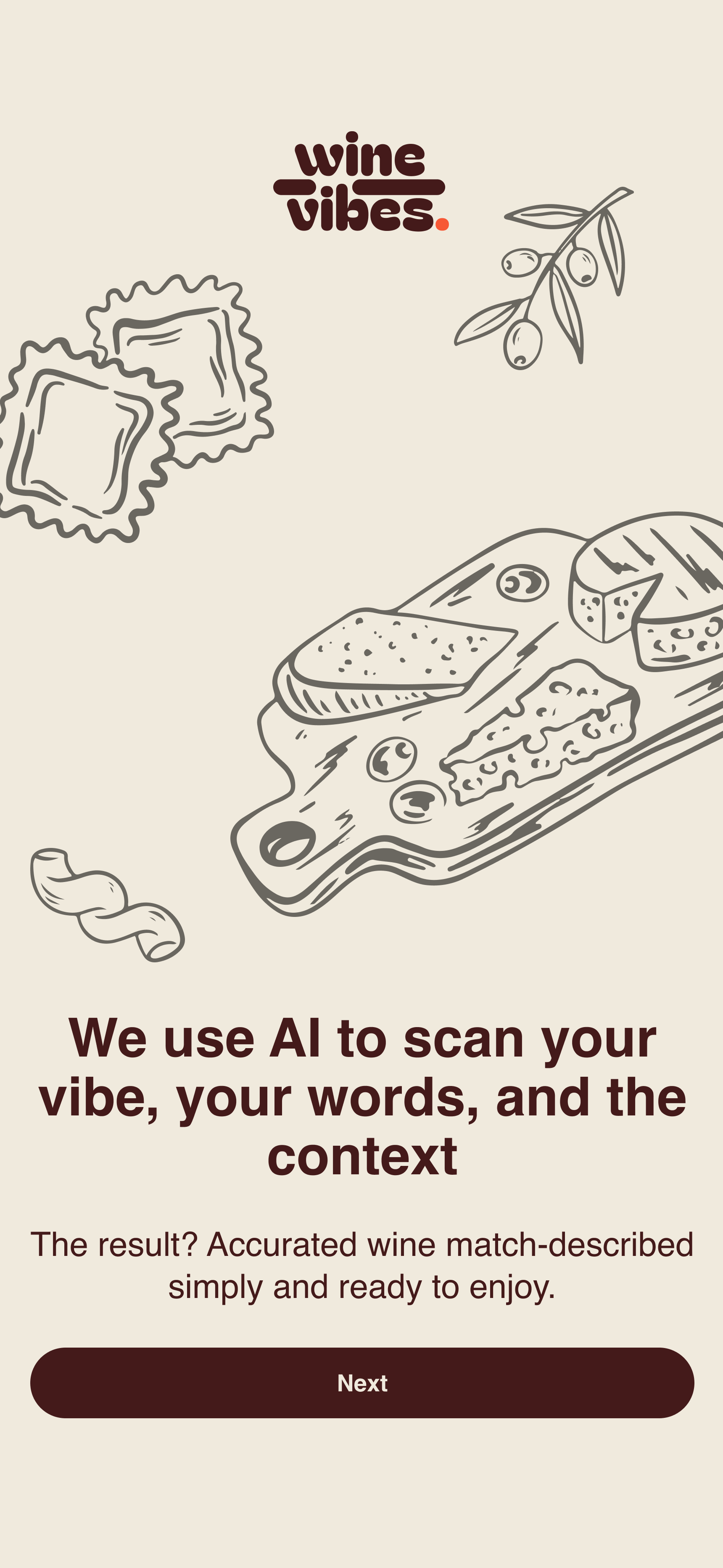 WineVibes onboarding 2
